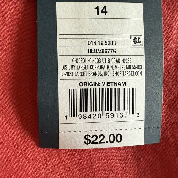 Universal Thread Sailor Shorts Women Size 14 Muted Red Hi-rise Back Pockets - Picture 11 of 14